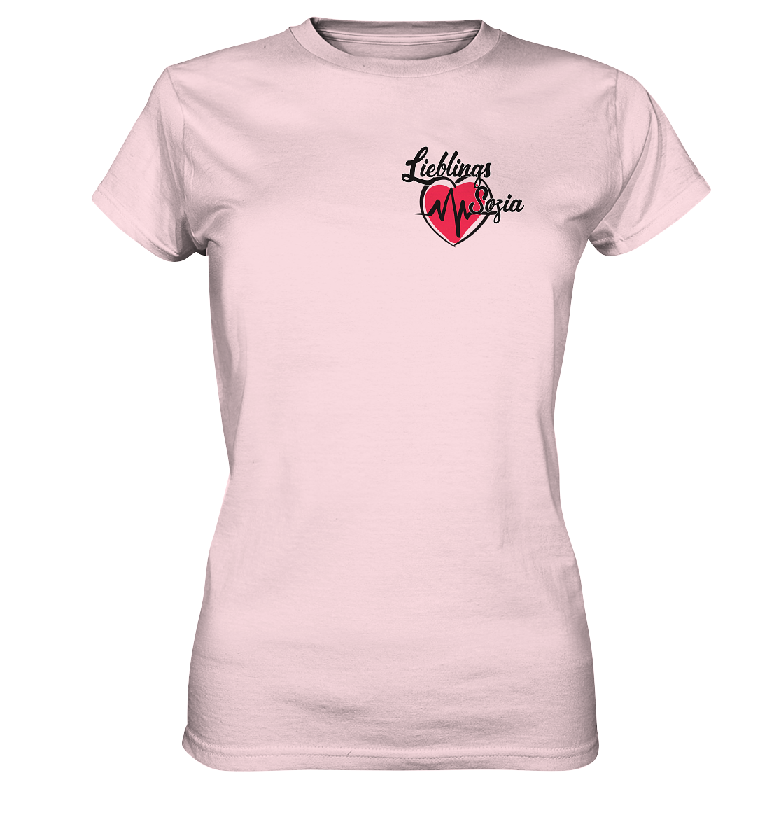 Herz mit Pulsschlag - Lieblings Sozia - Ladies Premium Shirt