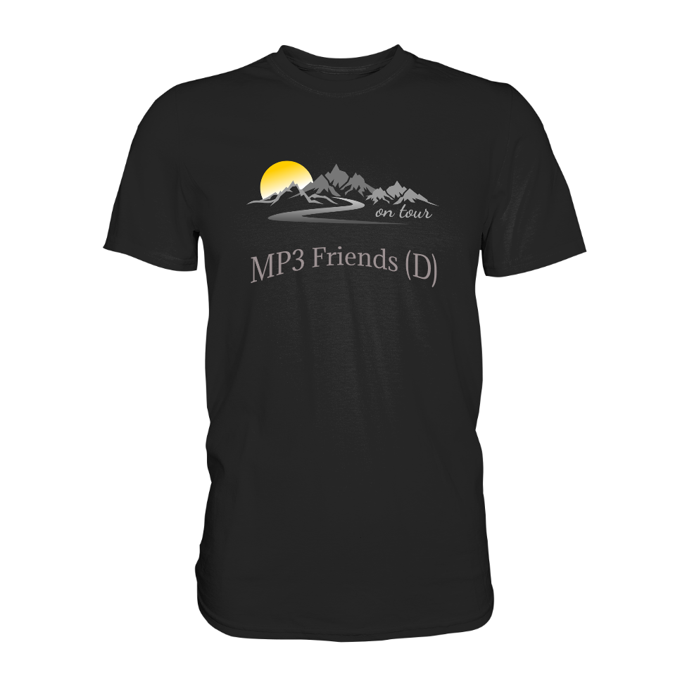 Personalisierbares Bikershirt mit Landschaft und Spruch "On-Tour" - Premium Shirt