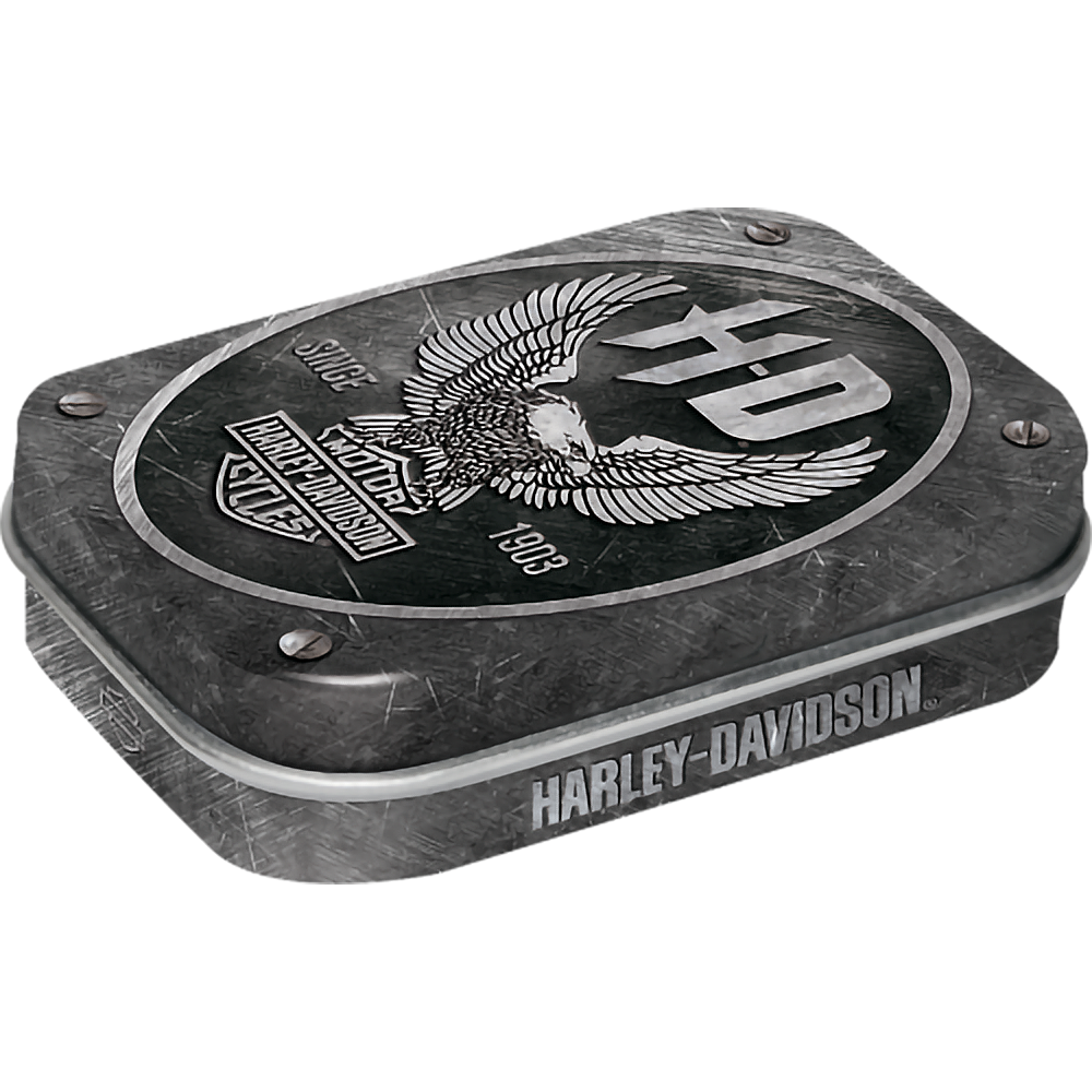 Pillendose - Harley-Davidson - Metal Eagle mit Pfefferminz