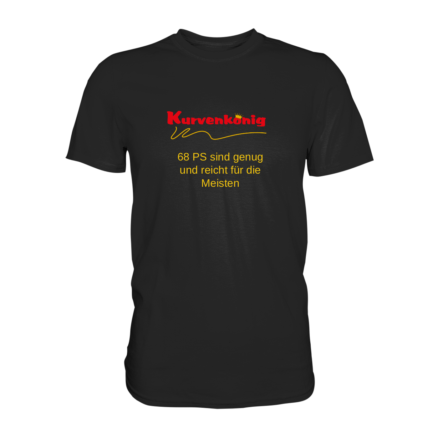 Personalisierbares Bikershirt mit Kurvenkönig Logo - Premium Shirt