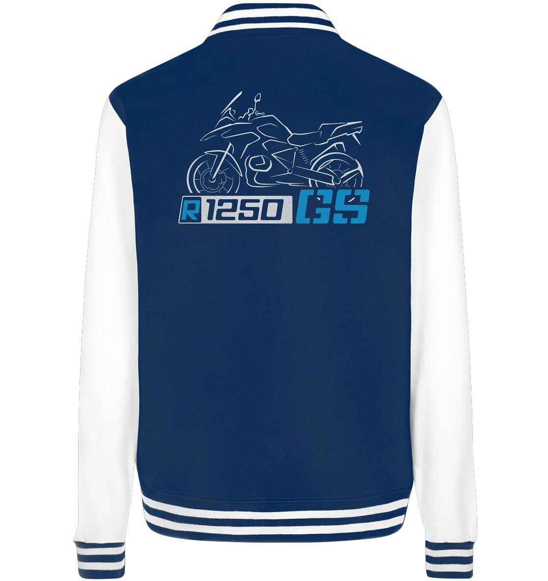 R1250GS Motorrad College Jacke mit Motorrad & Schriftzug - College Jacket