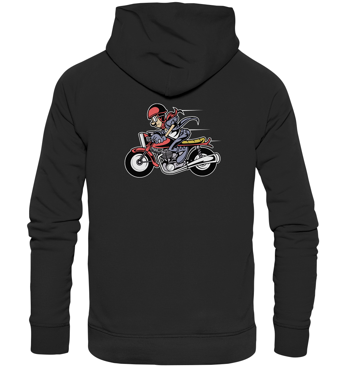 Comic Biker Motiv - Premium Unisex Hoodie