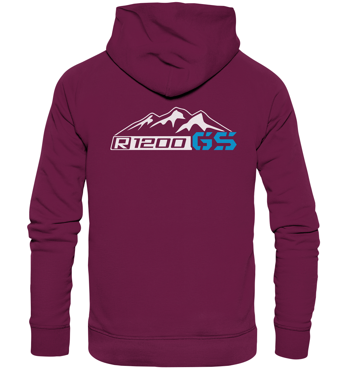 Motiv (hinten) R1200GS Berge und Schriftzug - Premium Unisex Hoodie