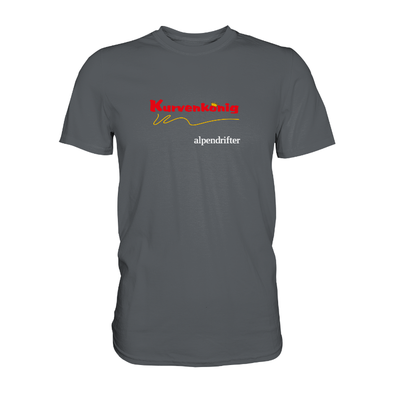 Personalisierbares Bikershirt mit Kurvenkönig Logo - Premium Shirt