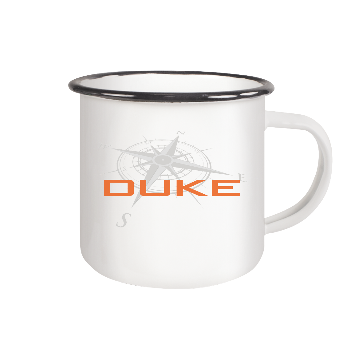 Duke Tasse Kompass - Emaille Tasse (Black)