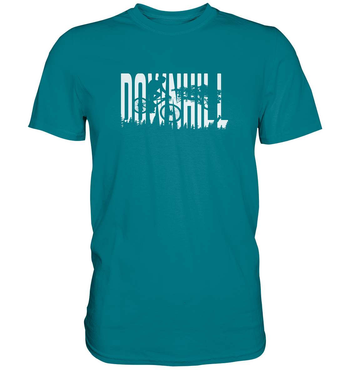 Downhill Motiv einfarbig - Premium unisex Shirt