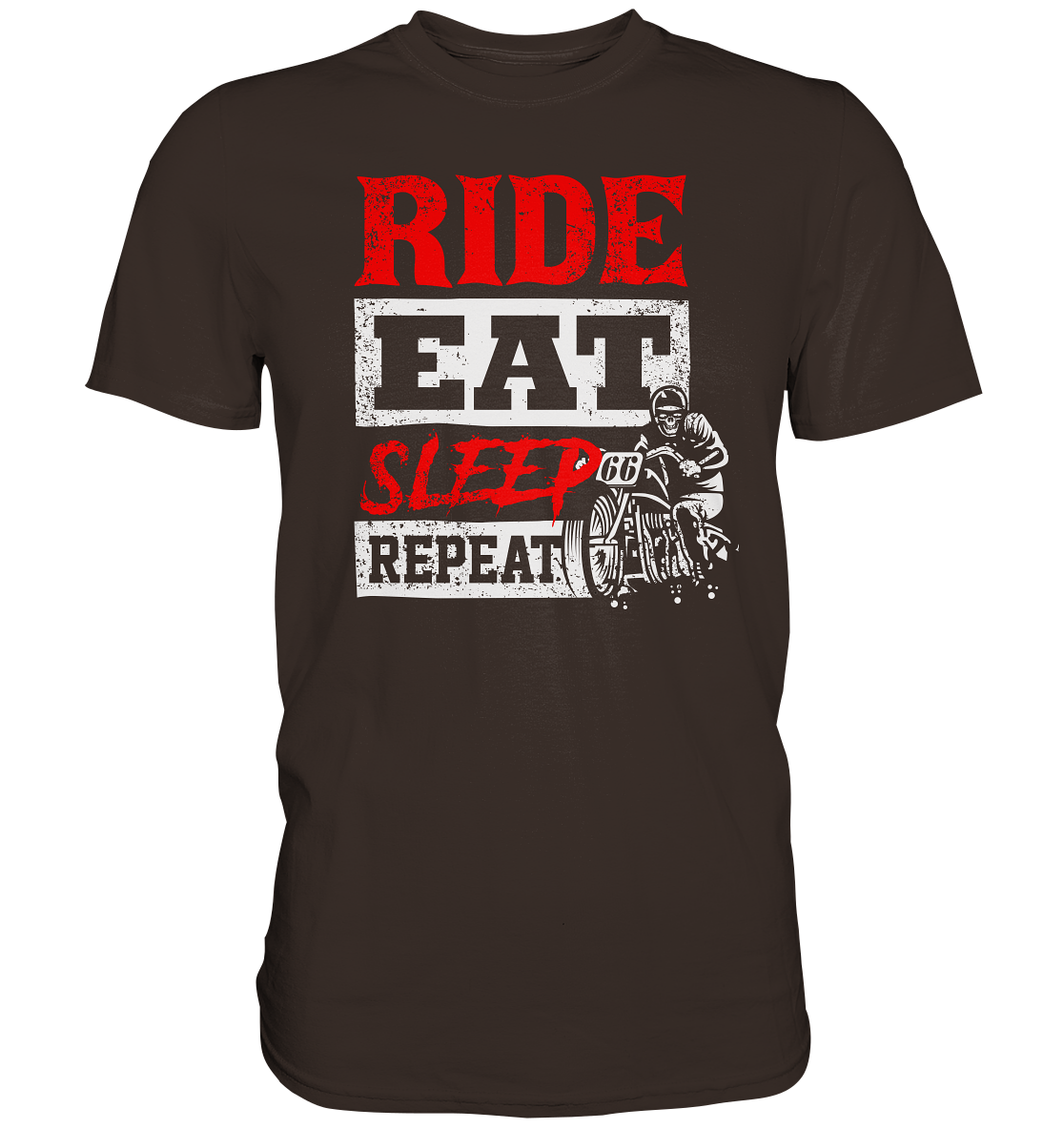 Ride, eat, sleep, repeat - Premium unisex Shirt