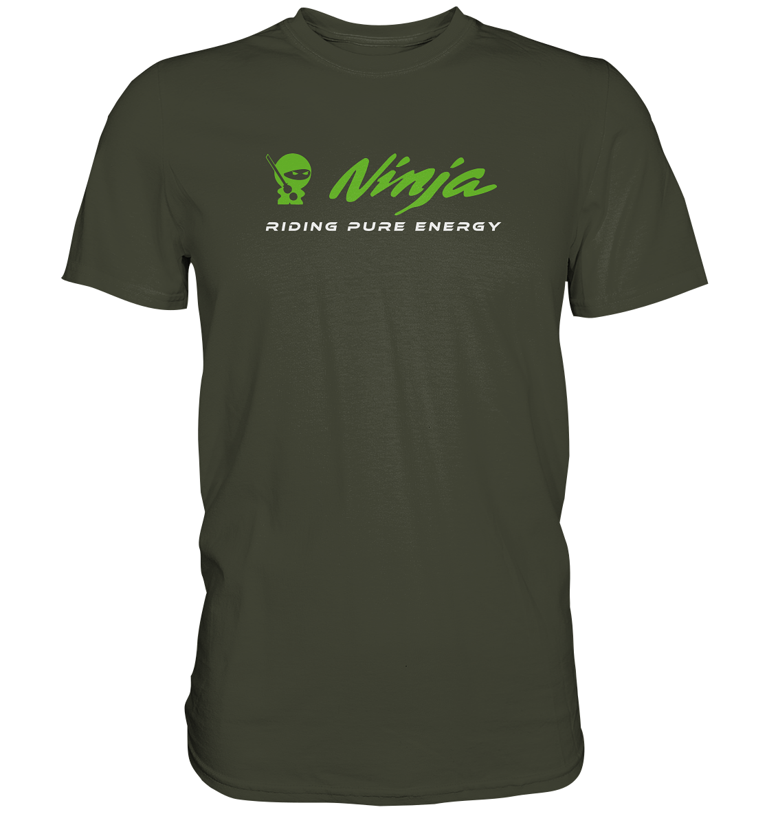 Ninja - riding pure energy - dunkle Shirtfarben - Premium unisex Shirt