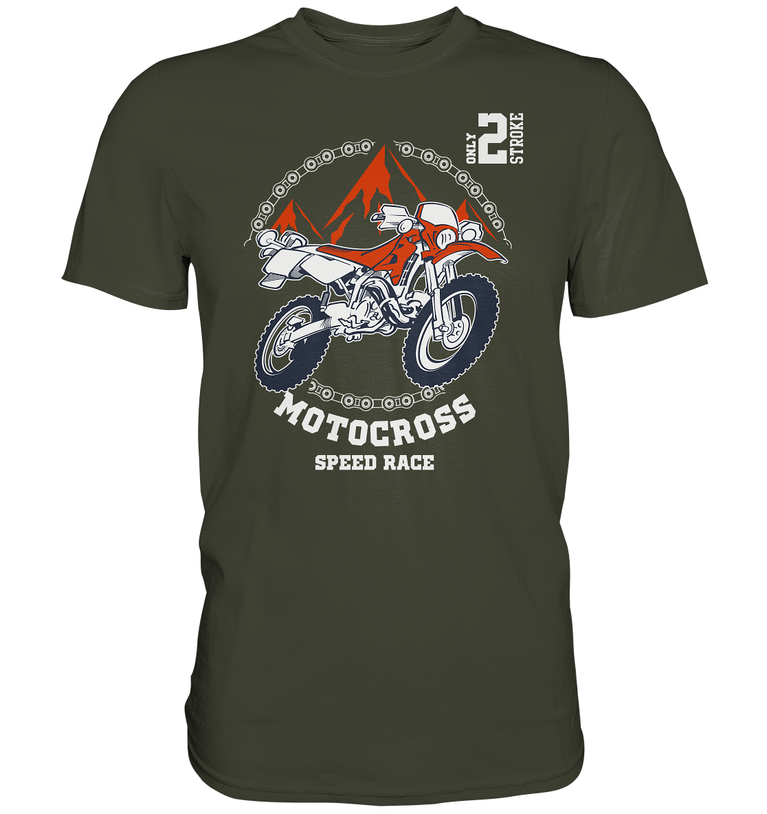 Motocross speedrace für die Schotterfans - Premium unisex Shirt