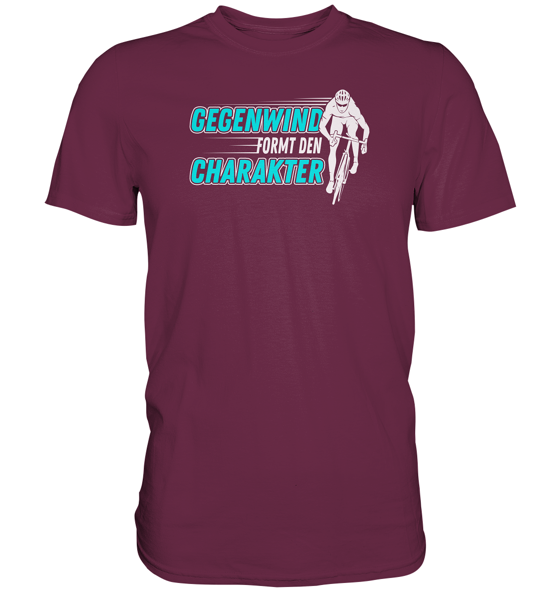 Gegenwind formt den Charakter - Premium unisex Shirt für Biker