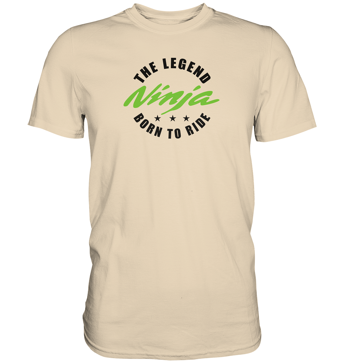 Ninja - the legend, born to ride - helle Shirtfarben - Premium unisex Shirt
