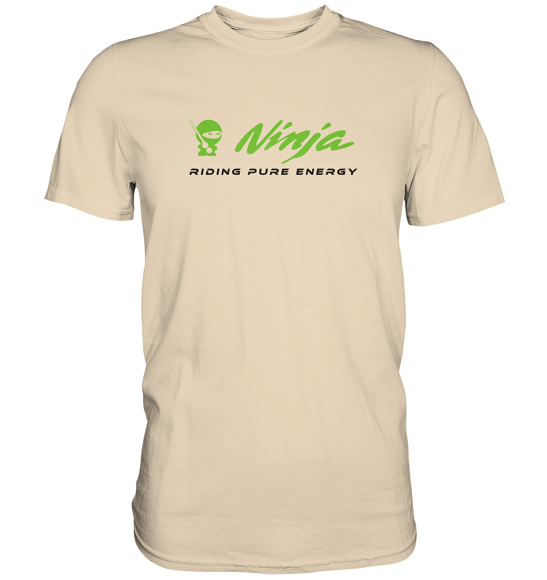 Ninja - riding pure energy - helle Shirtfarben - Premium unise Shirt