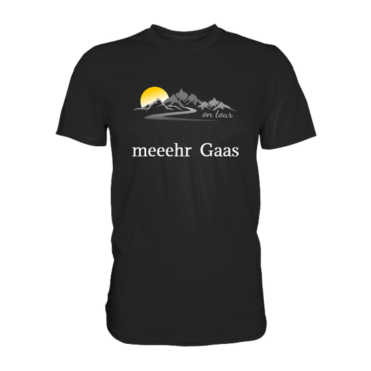 Personalisierbares Bikershirt mit Landschaft und Spruch "On-Tour" - Premium Shirt