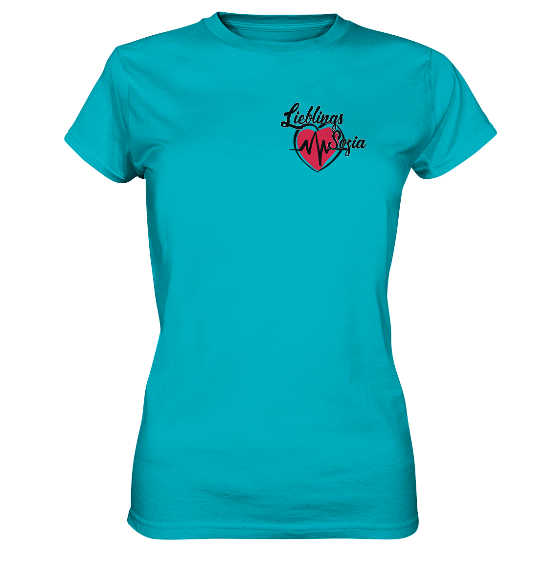Herz mit Pulsschlag - Lieblings Sozia - Ladies Premium Shirt