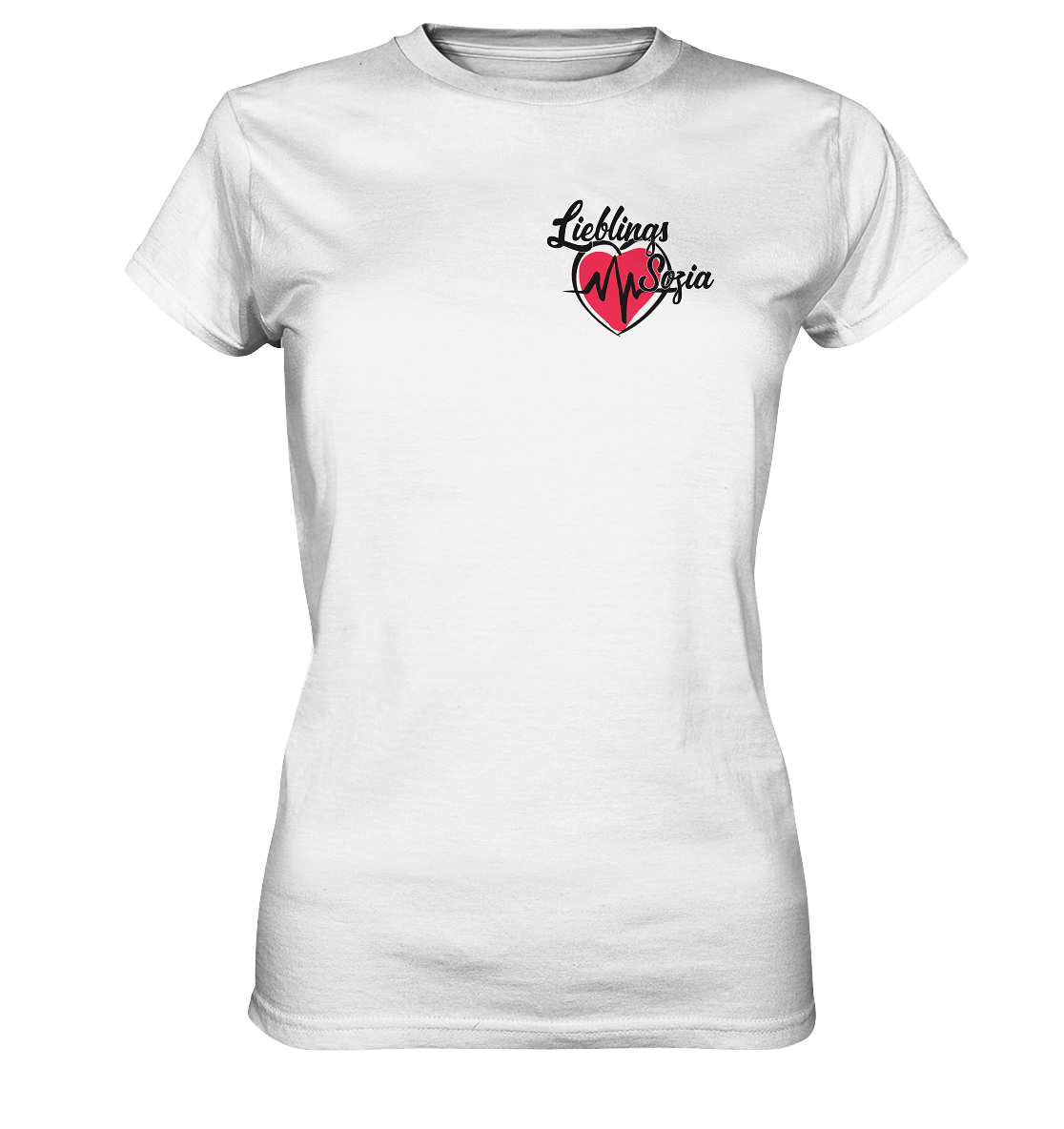 Herz mit Pulsschlag - Lieblings Sozia - Ladies Premium Shirt