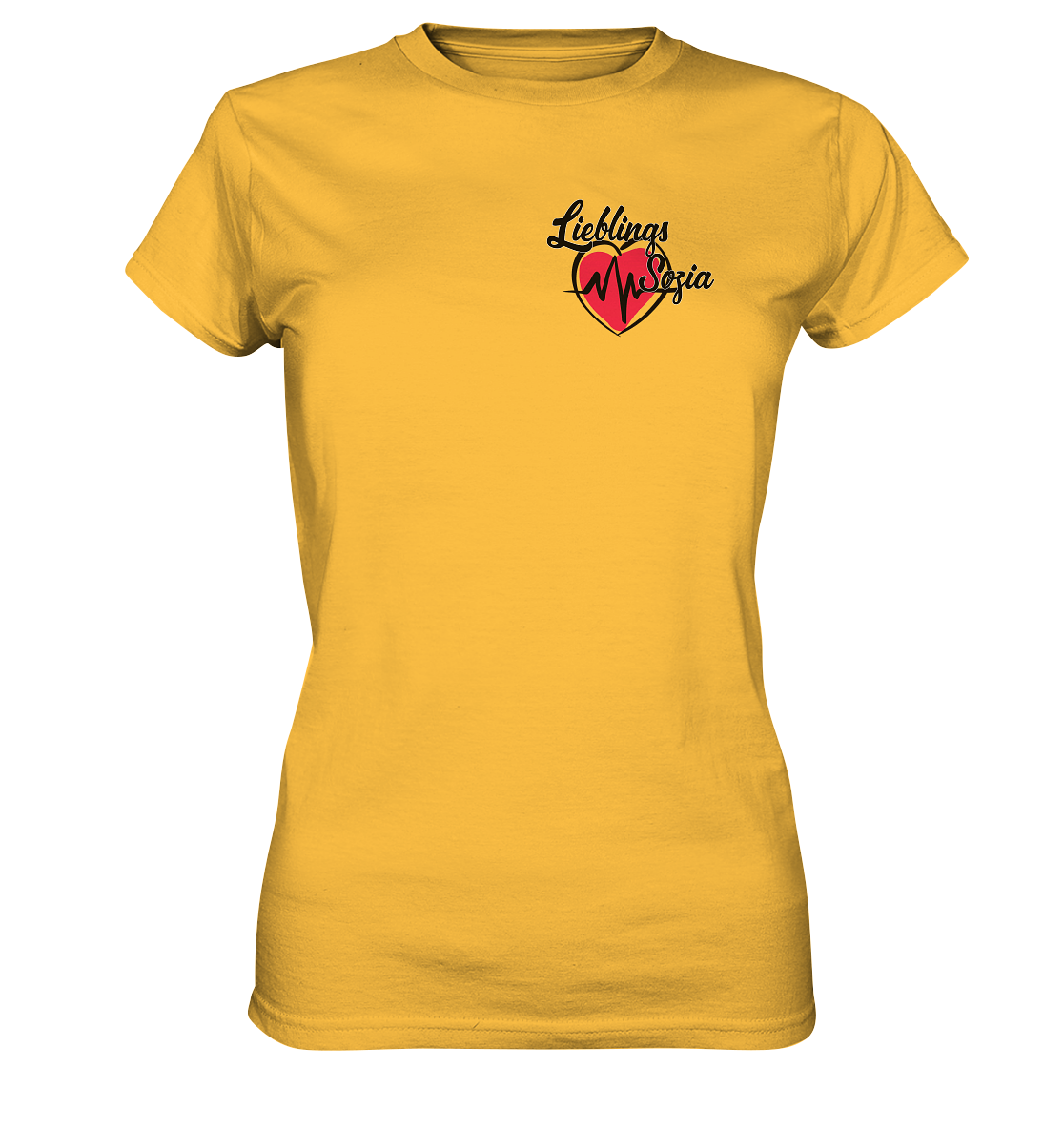 Herz mit Pulsschlag - Lieblings Sozia - Ladies Premium Shirt