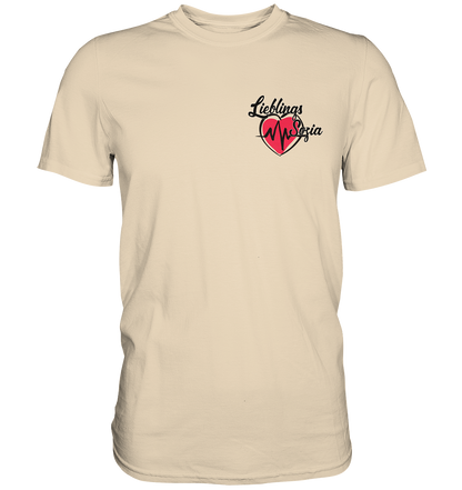 Herz mit Pulsschlag - Lieblings Sozia - Premium Shirt