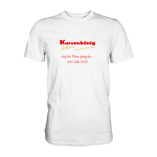 Personalisierbares Bikershirt mit Kurvenkönig Logo - Premium Shirt