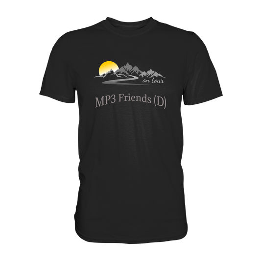 Personalisierbares Bikershirt mit Landschaft und Spruch "On-Tour" - Premium Shirt