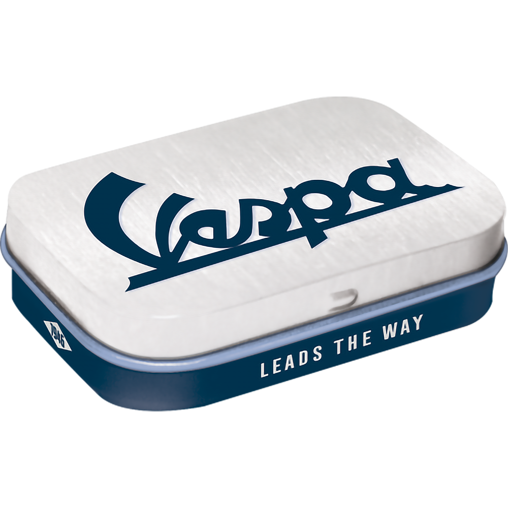 Pillendose Vespa-Logo mit Pfefferminz