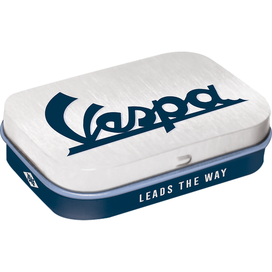 Pillendose Vespa-Logo mit Pfefferminz