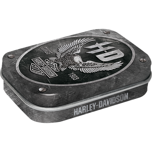 Pillendose - Harley-Davidson - Metal Eagle mit Pfefferminz