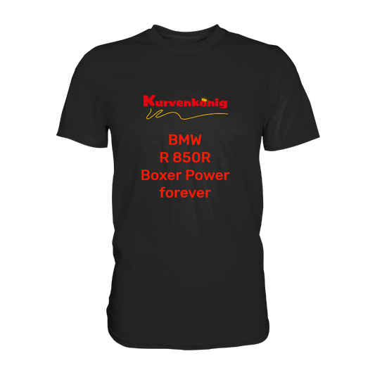 Personalisierbares Bikershirt mit Kurvenkönig Logo - Premium Shirt