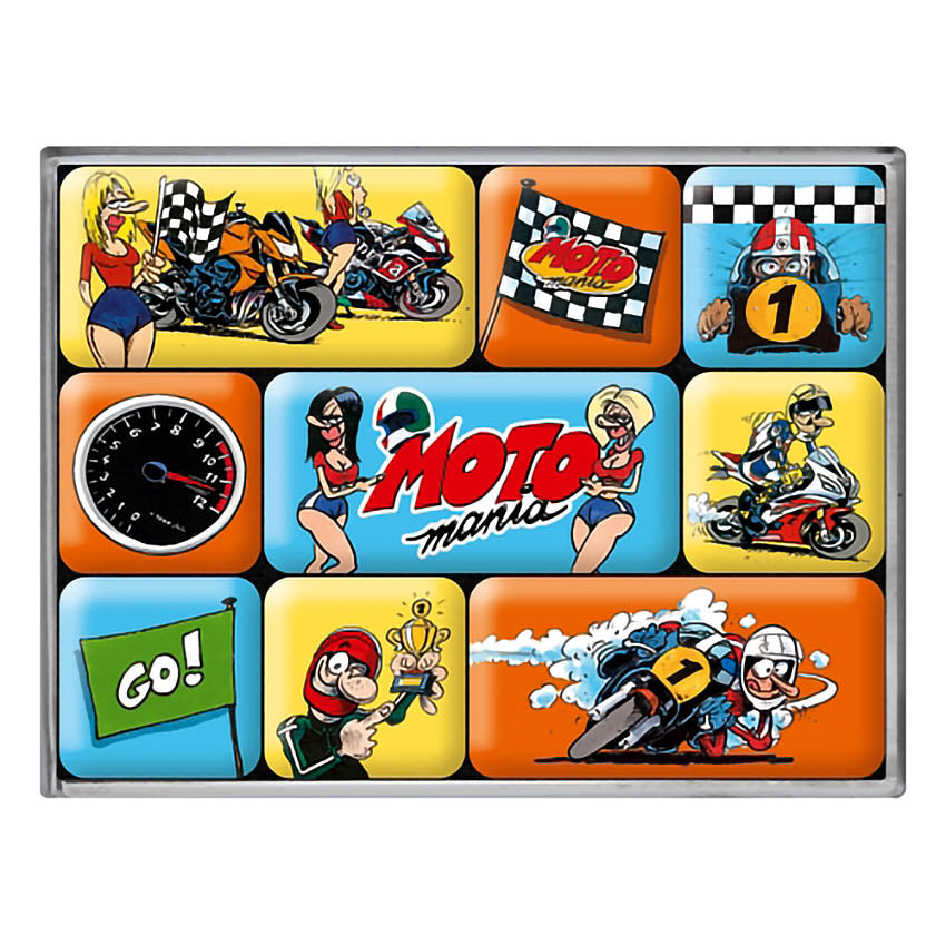 MOTOmania - the winner takes it all - Magnet Set