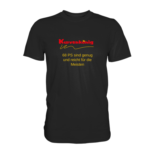 Personalisierbares Bikershirt mit Kurvenkönig Logo - Premium Shirt