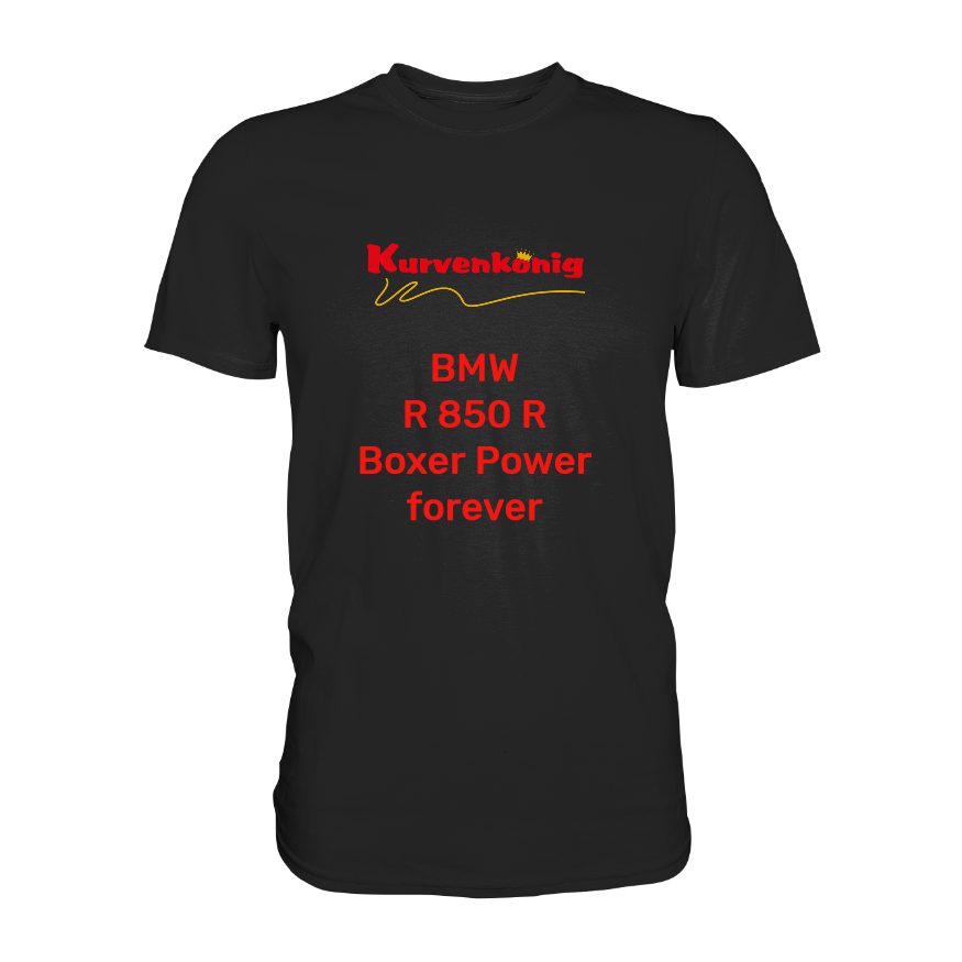 Personalisierbares Bikershirt mit Kurvenkönig Logo - Premium Shirt