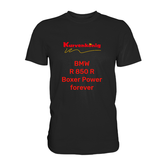 Personalisierbares Bikershirt mit Kurvenkönig Logo - Premium Shirt