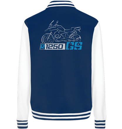 R1250GS Motorrad College Jacke mit Motorrad & Schriftzug - College Jacket