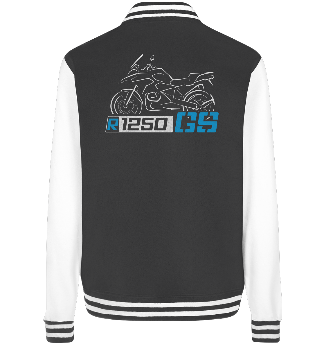 R1250GS Motorrad College Jacke mit Motorrad & Schriftzug - College Jacket