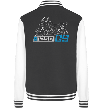 R1250GS Motorrad College Jacke mit Motorrad & Schriftzug - College Jacket