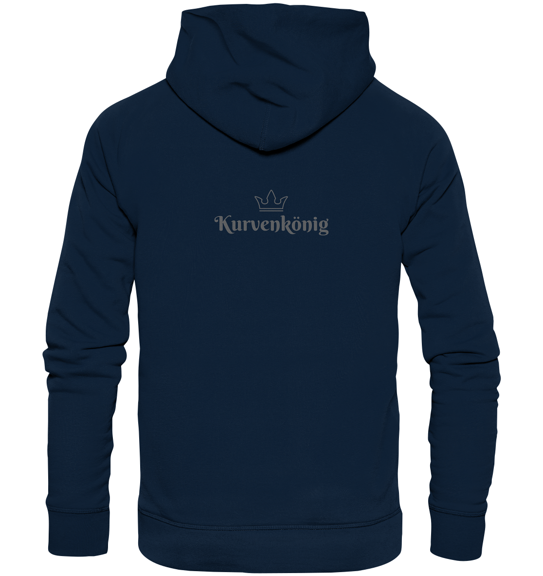 Dezenter Kurvenkönig Schriftzug hinten - Organic Basic Hoodie - mehrere Farben