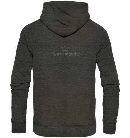 Dezenter Kurvenkönig Schriftzug hinten - Organic Basic Hoodie - mehrere Farben