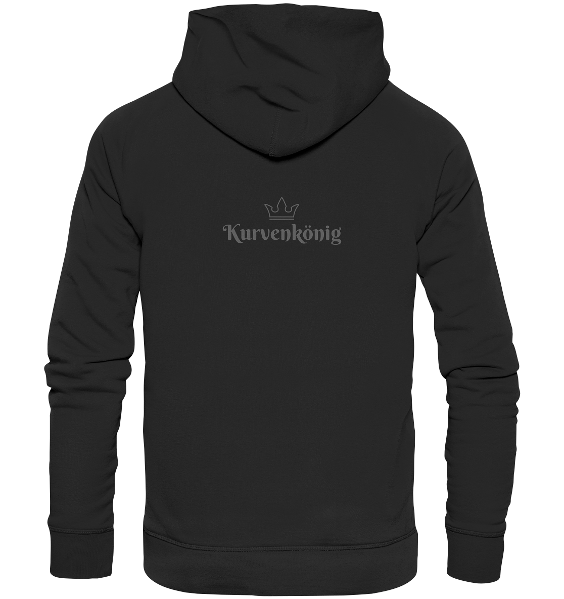 Dezenter Kurvenkönig Schriftzug hinten - Organic Basic Hoodie - mehrere Farben
