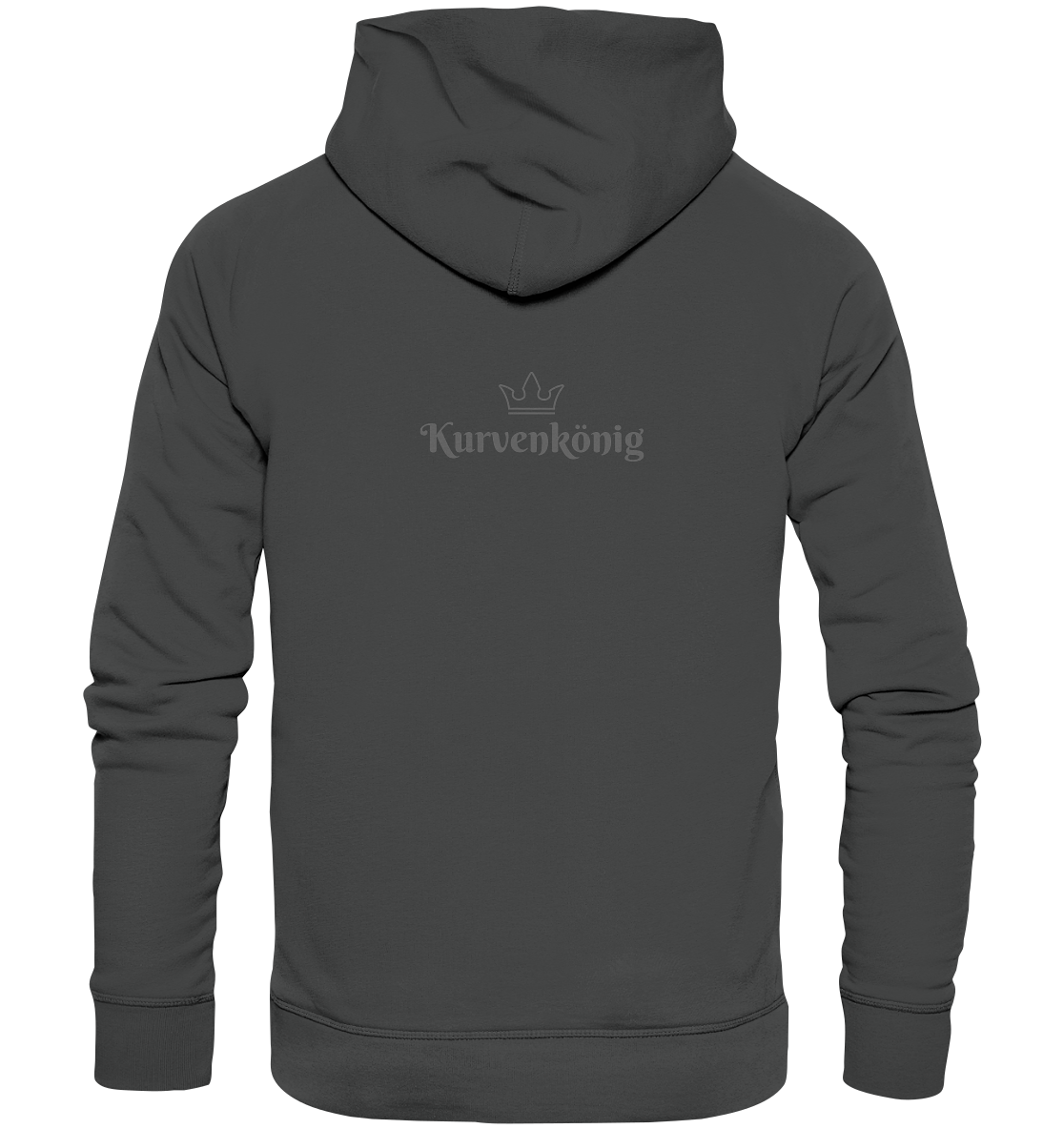 Dezenter Kurvenkönig Schriftzug hinten - Organic Basic Hoodie - mehrere Farben