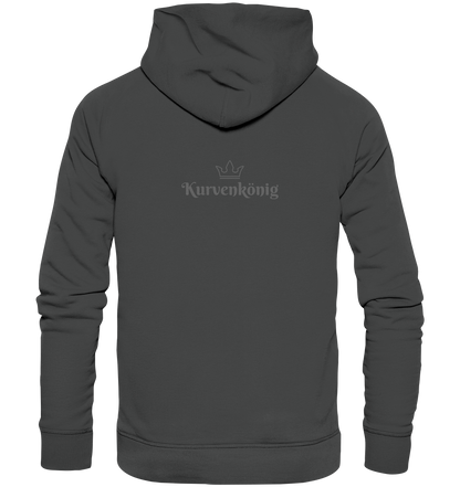 Dezenter Kurvenkönig Schriftzug hinten - Organic Basic Hoodie - mehrere Farben