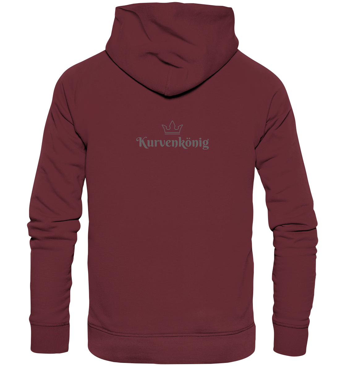 Dezenter Kurvenkönig Schriftzug hinten - Organic Basic Hoodie - mehrere Farben