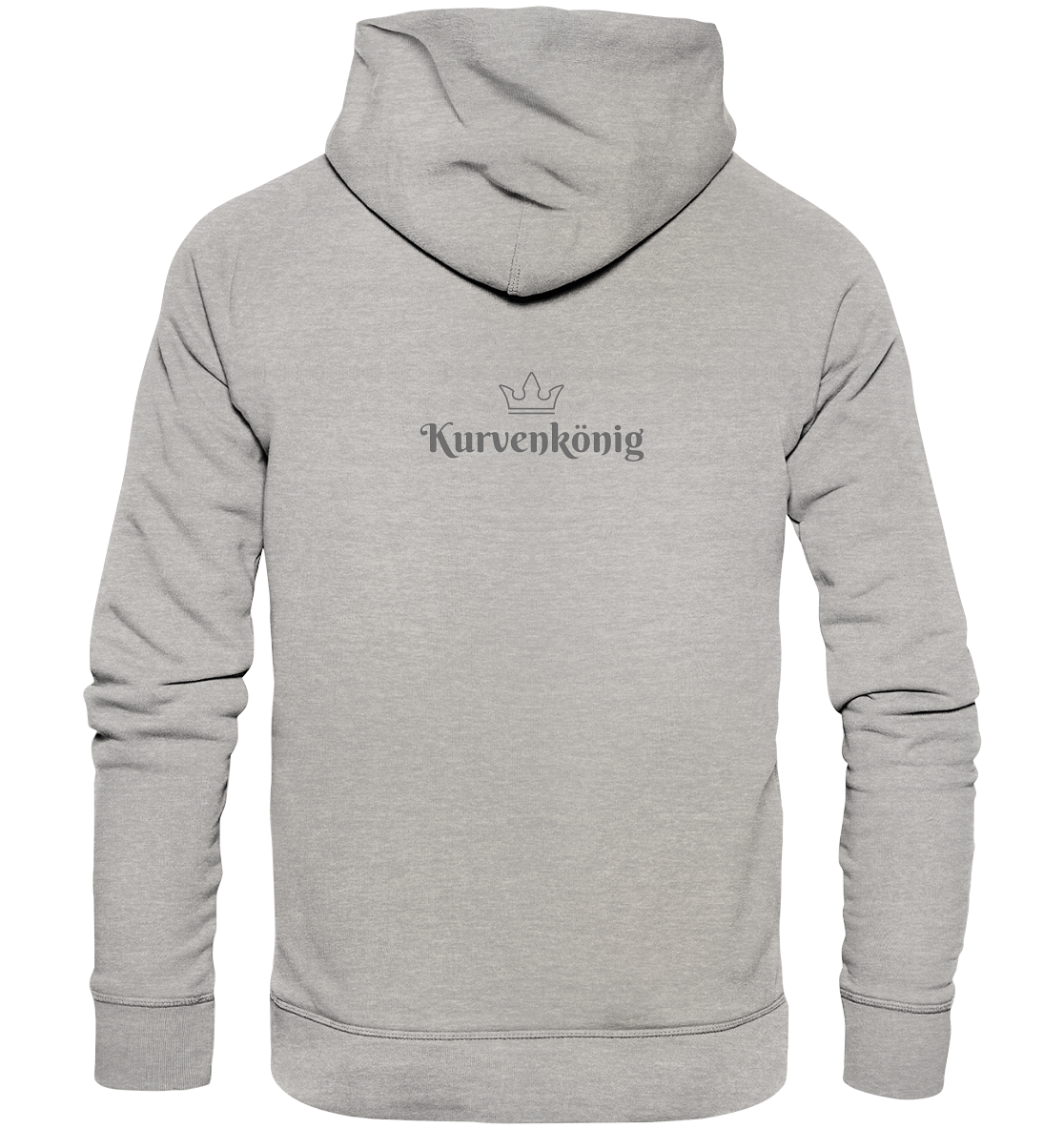 Dezenter Kurvenkönig Schriftzug hinten - Organic Basic Hoodie - mehrere Farben