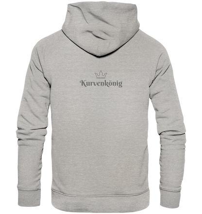 Dezenter Kurvenkönig Schriftzug hinten - Organic Basic Hoodie - mehrere Farben