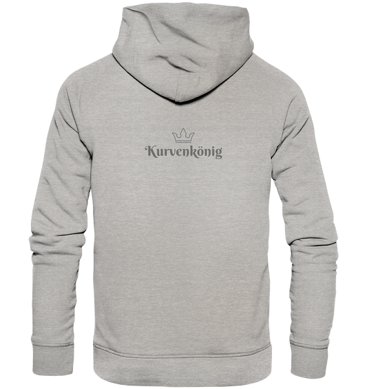 Dezenter Kurvenkönig Schriftzug hinten - Organic Basic Hoodie - mehrere Farben