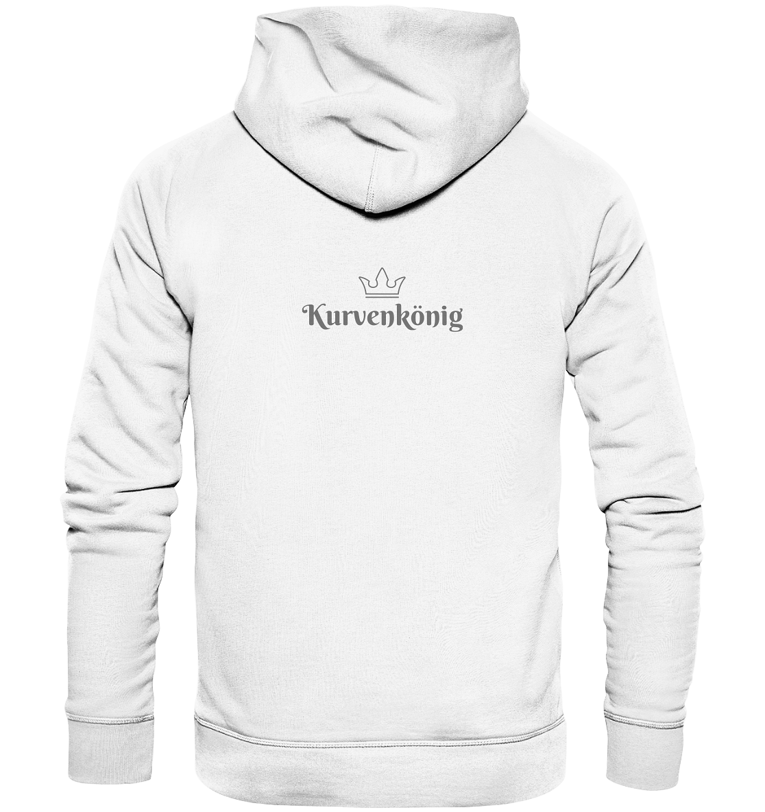 Dezenter Kurvenkönig Schriftzug hinten - Organic Basic Hoodie - mehrere Farben