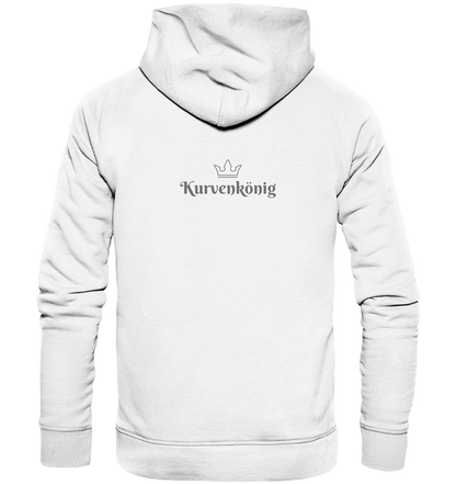Dezenter Kurvenkönig Schriftzug hinten - Organic Basic Hoodie - mehrere Farben