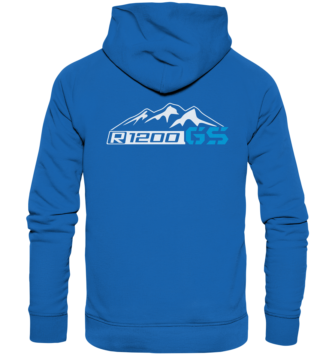 Motiv (hinten) R1200GS Berge und Schriftzug - Premium Unisex Hoodie