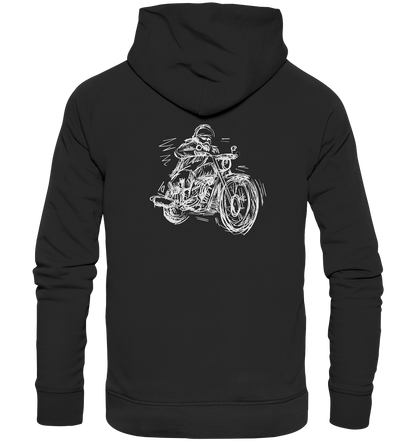 Stylisierter Biker - Premium Unisex Hoodie