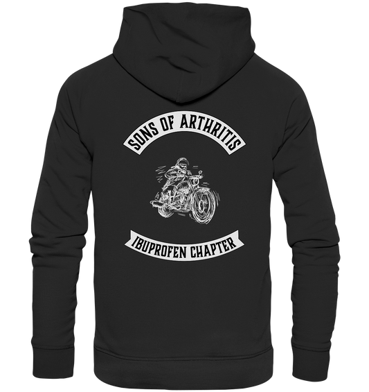 Sons of Arthritis, stilisierter Biker - Premium Unisex Hoodie