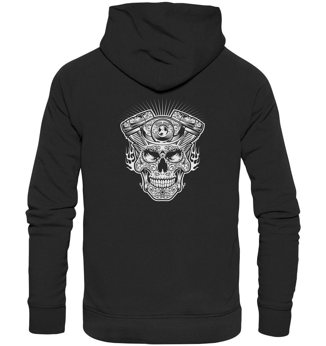 Totenkopf mit Zylinder - Premium Unisex Hoodie