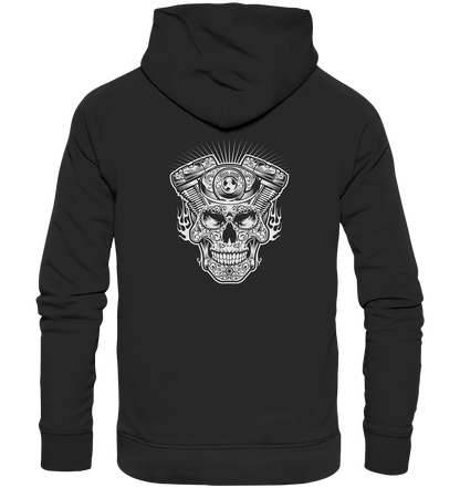 Totenkopf mit Zylinder - Premium Unisex Hoodie